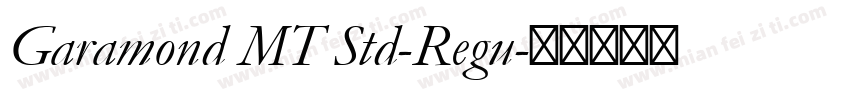 Garamond MT Std-Regu字体转换